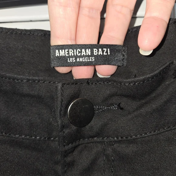 American Bazi Women's S Black High Waisted Cargo Pants - Picture 5 of 12